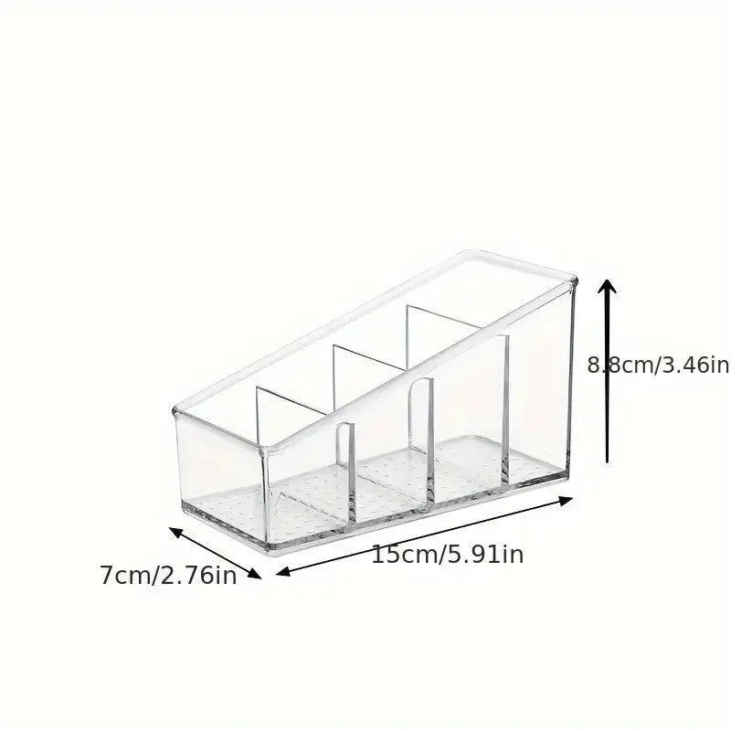 Romote Control Holder 4 Compartments Clear Home Decor Kitchen