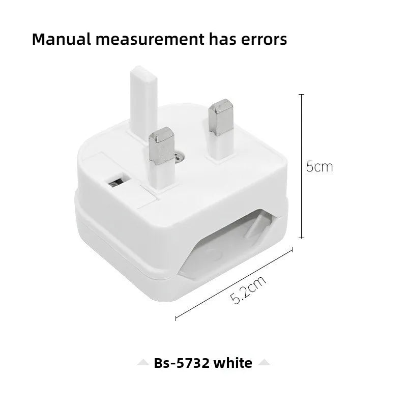 EU 2-Pin to UK 3-Pin Travel Plug Adapter | Power Converter