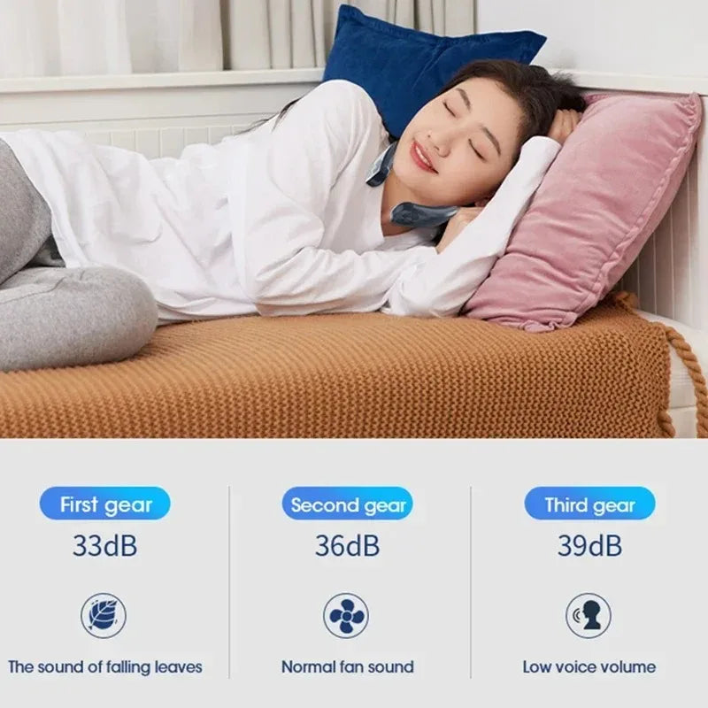 Bladeless Neck Fan Wireless USB Rechargeable 4000mAh | 3-Speed