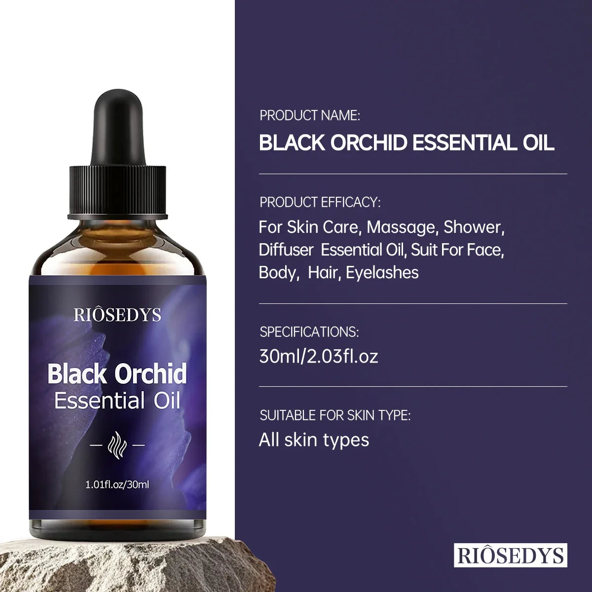Black Orchid Essential Oil – Massage, Hair & Skin Care
