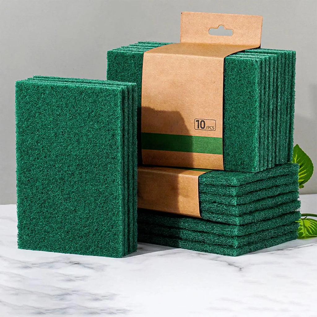 10-Pack Non-Scratch Scouring Pads – Kitchen, Grill & Bath
