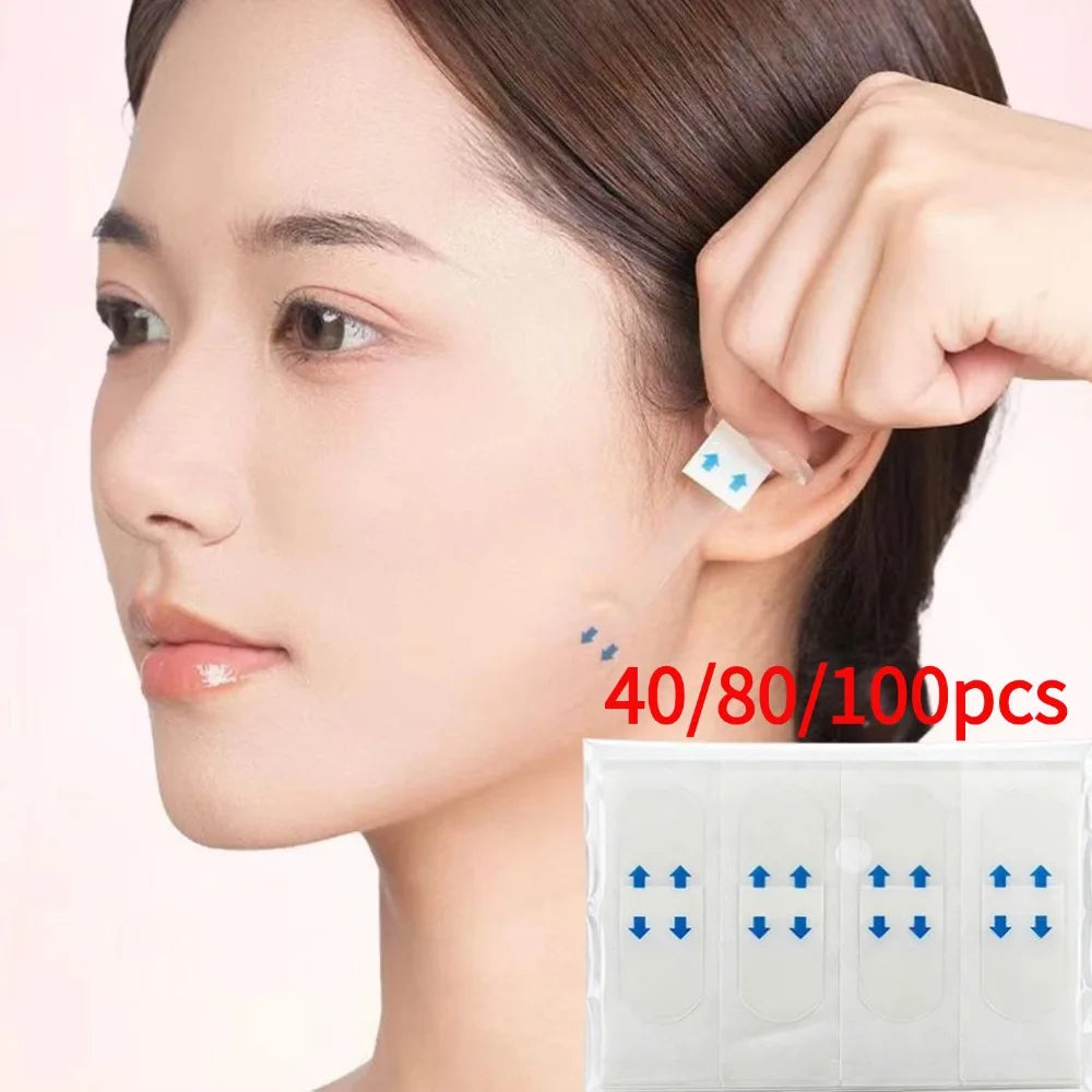 40 80 Invisible V-shaped Face Lift Tape Waterproof Breathable Chin