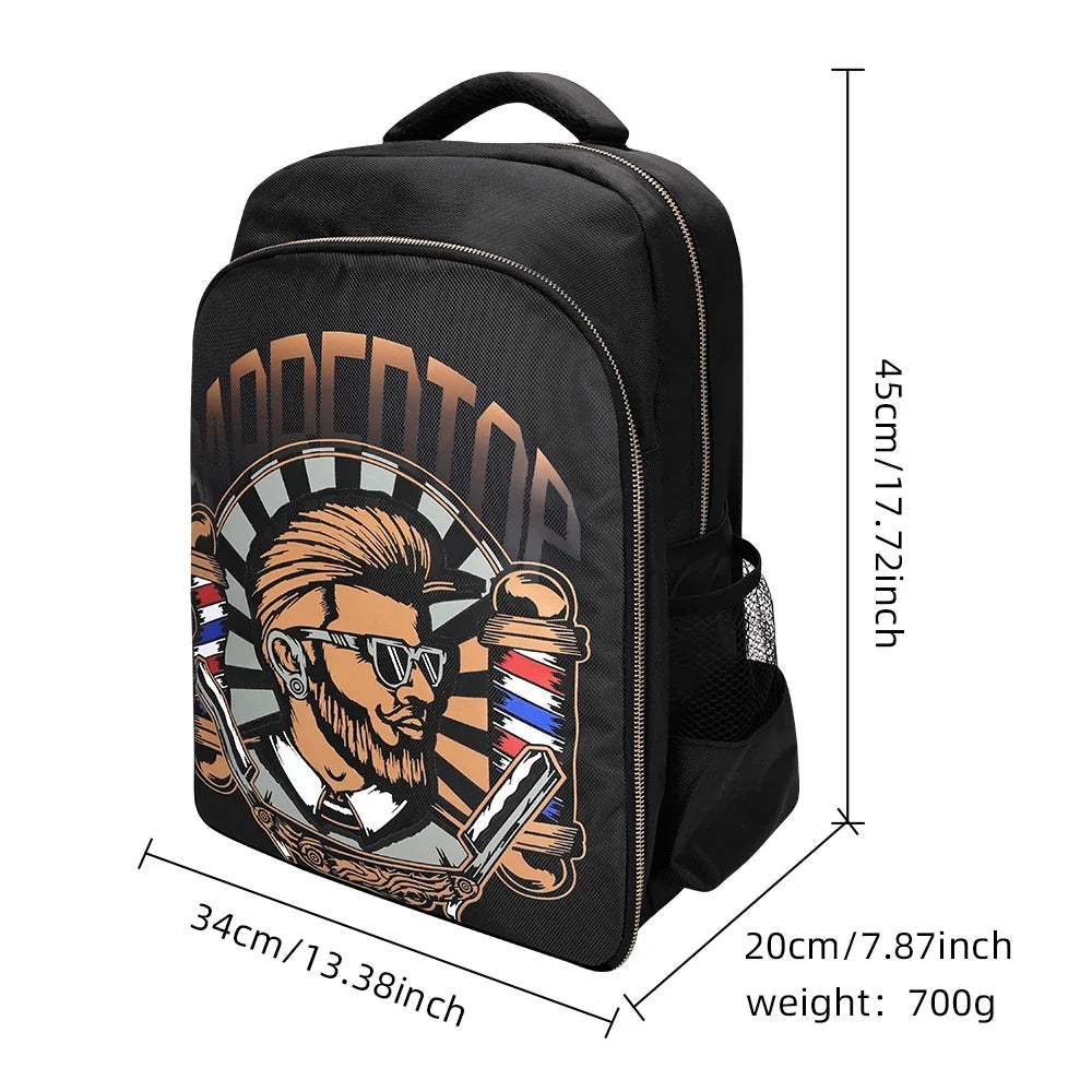Barber Backpack Bag for Hair Dryer, Scissors & Salon Tools