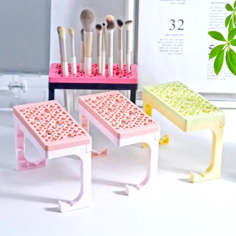 Silicone Makeup Brush Holder Drying Stand & Organizer