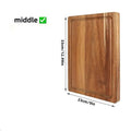 Beech Walnut Wood Cutting Board – Butcher Block Chopping Block