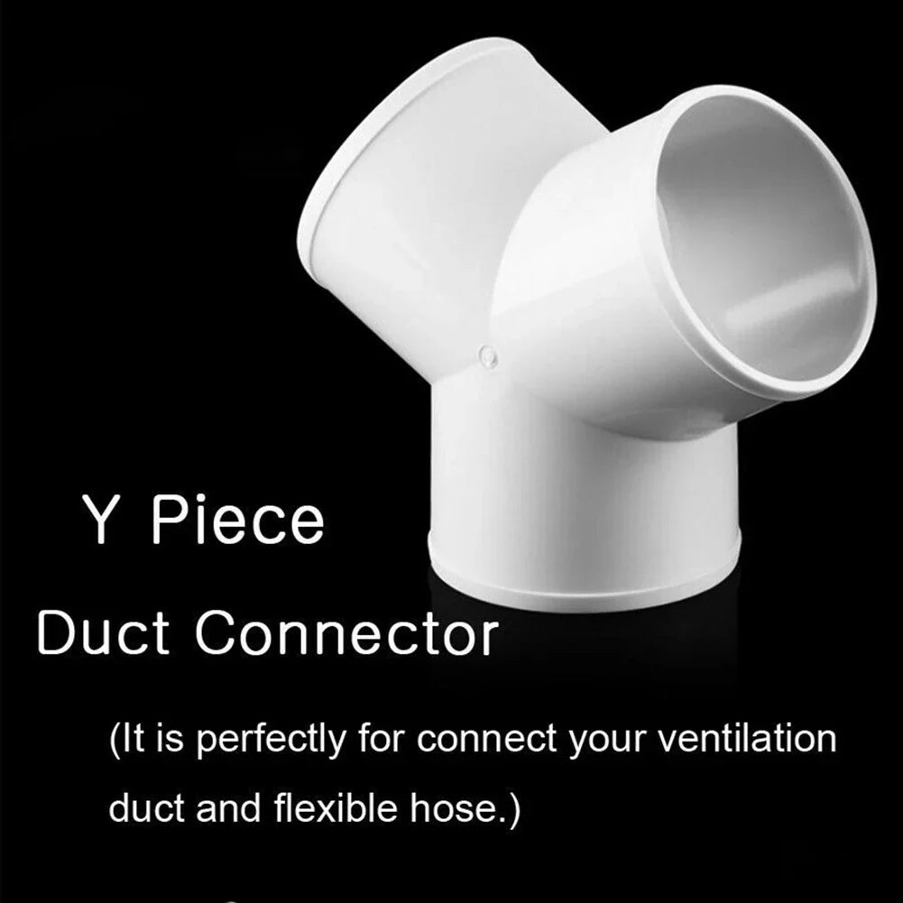 Ducting T Y Splitter Connector Extractor Fan Ventilation Duct Pipe