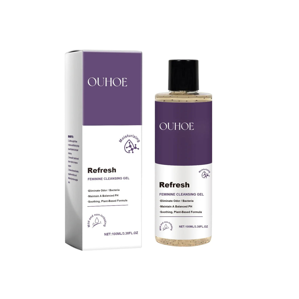 OUHOE pH Balanced Feminine Wash Gel – 100ml Moisturizing Cleanser
