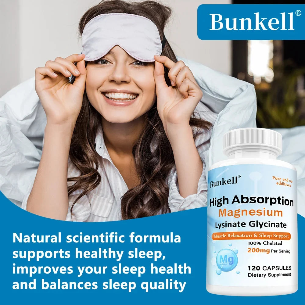 Magnesium Lysinate Glycinate Chelate 200mg | Sleep & Calm