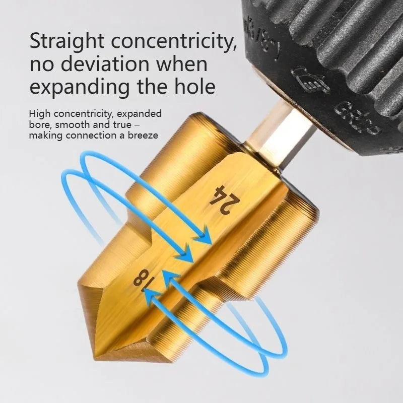 Stepped Drill Bit for PVC PPR Pipe – 20/25/32mm Core Tool