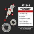 Luer Lock Adapter – PP Plastic Straight Through Air Valve Fitting