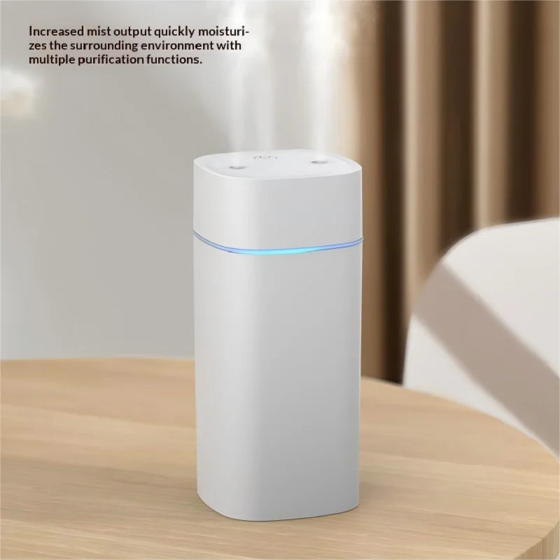 Mini USB Dual Spray Humidifier & Aromatherapy Diffuser