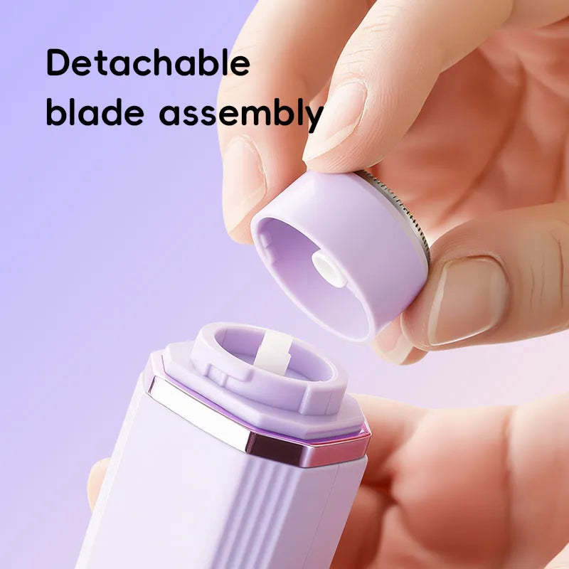 Electric 2-in-1 Women's Razor Trimmer Painless Hair Remover Face Legs