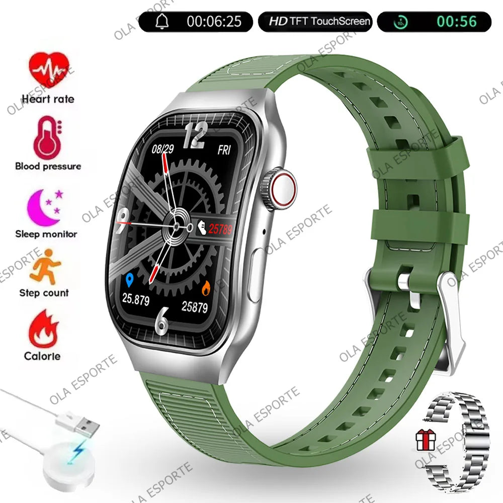 Ola Esporte 2.01" HD Smart Watch – ECG+PPG & Bluetooth Calls