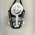 Halloween Theme Candy Bucket Bag Portable Basket Kids Trick Supports