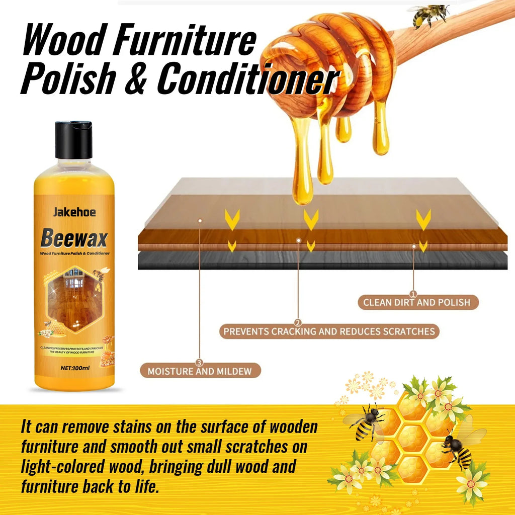 Beeswax Wood Floor Cleaner & Polish – Shine, Protect & Clean