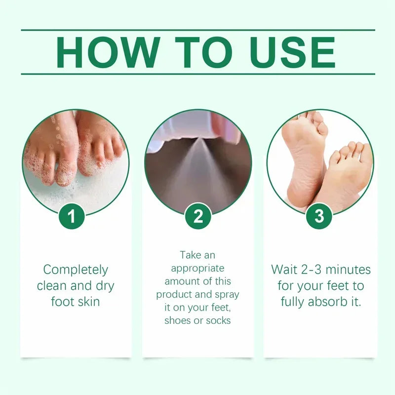 LAIKOU Herbal Foot Cream Spray – Soften & Moisturize Heels