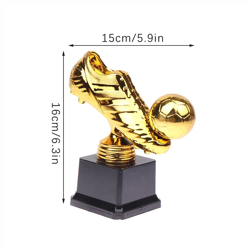 Golden Boot Football Trophy Figurine – Soccer Award Souvenir