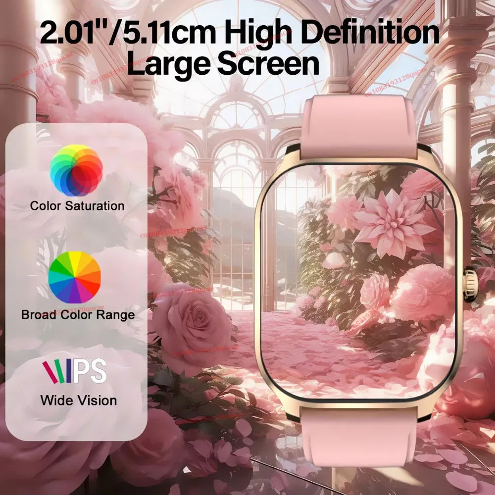 H9 Smart Watch Men Women Sports Fitness Tracker 2 01 HD Screen