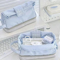 Double-Layer Large Capacity Pencil Case | Fabric Stationery Bag