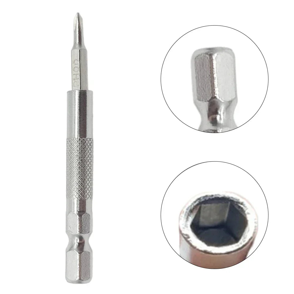 2-Pack 6.35mm to 4mm Magnetic Hex Bit Adapter – Screwdriver