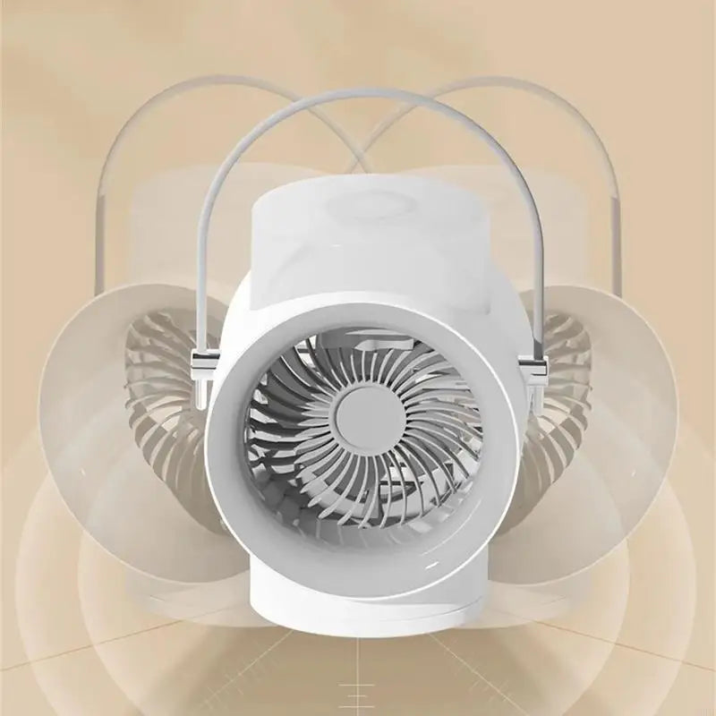 URGGU USB Rechargeable Humidifying Desktop Fan | 4000mAh