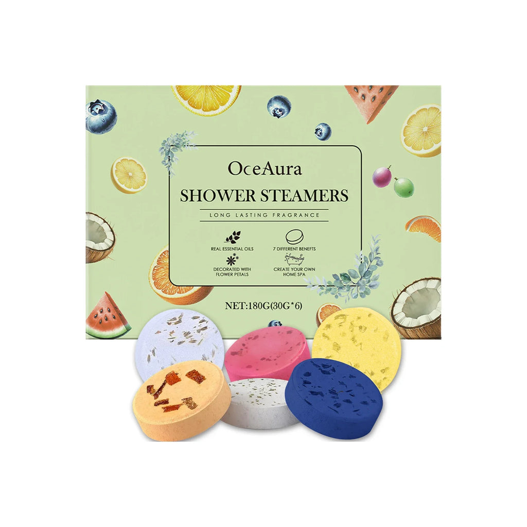 OceAura Aromatherapy Shower Steamers 6-Pack | Gift Set