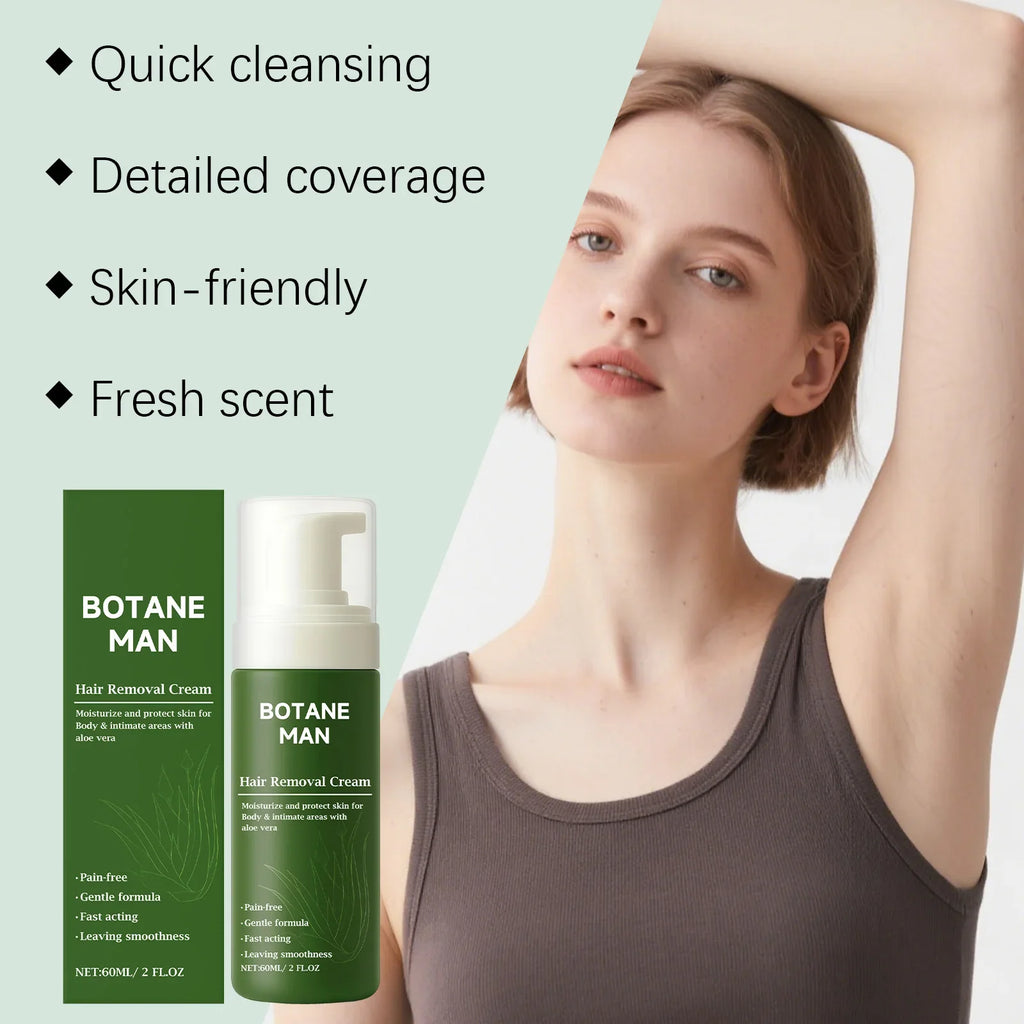 Hair Removal Mousse Spray – Fast, Gentle & Odor-Free | 60ml