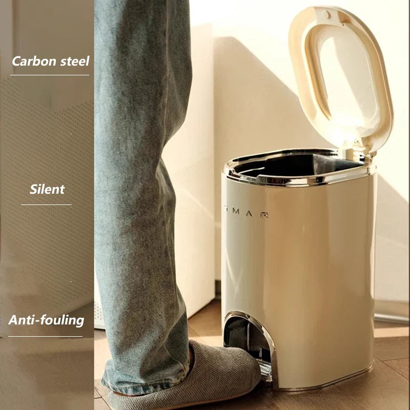 Large Plastic Waste Bin with Lid | 8–20L Kitchen Trash Can