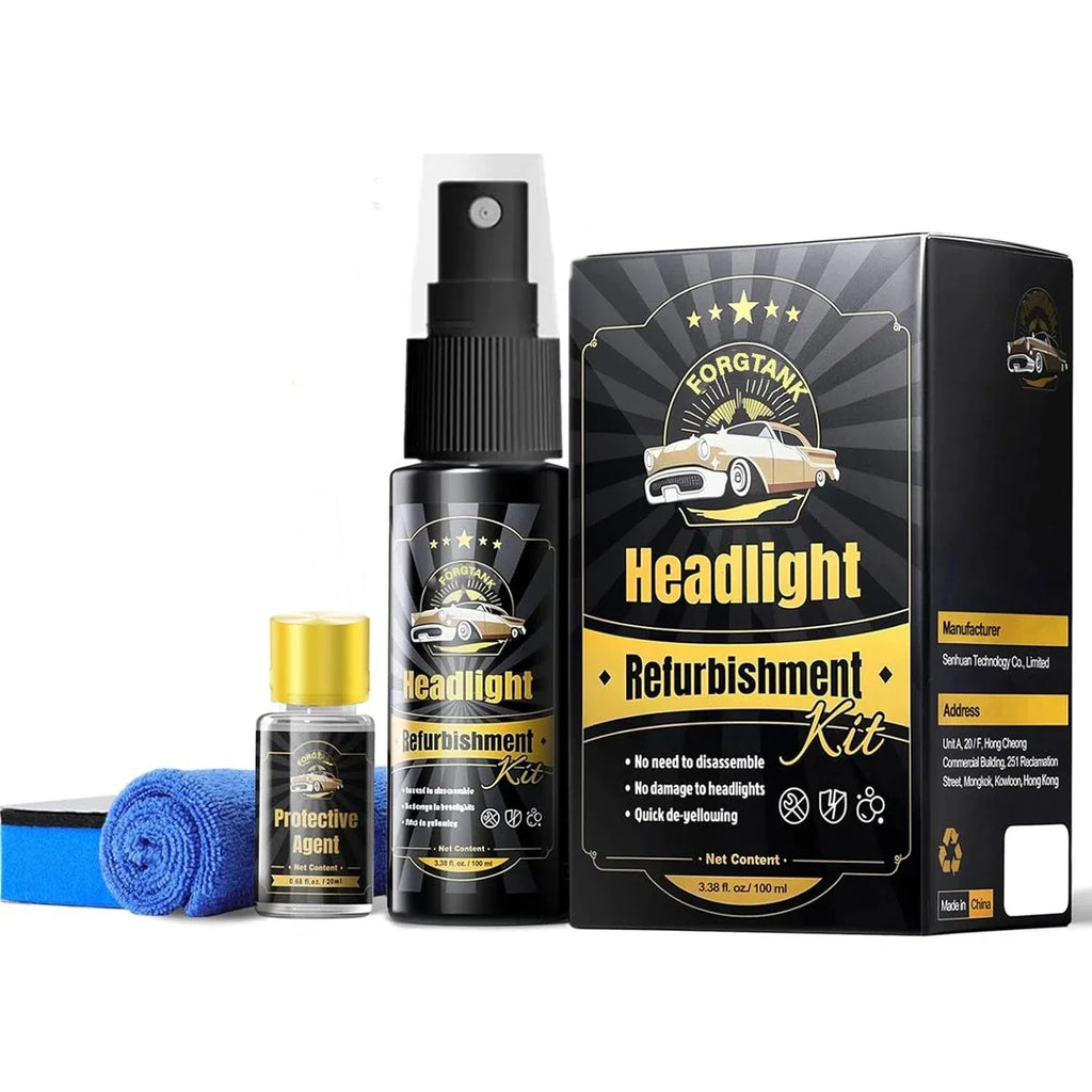 Car Headlight Restoration Kit | Ceramic Coating, 3 Treatments