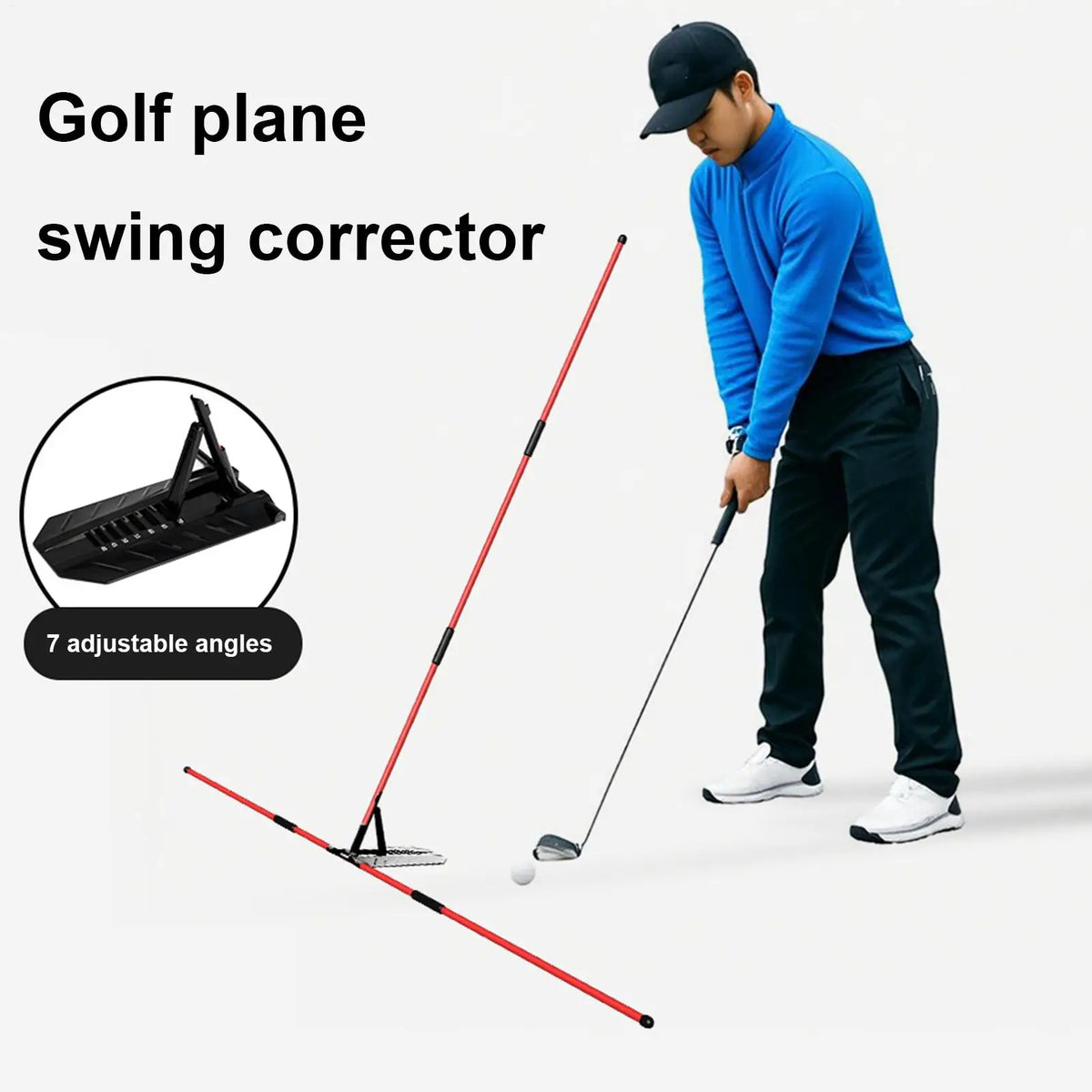 Golf Alignment Stick Holder – Portable Swing Training Aid
