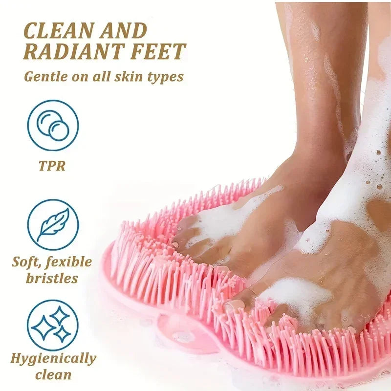 Silicone Foot Scrubber Mat – Non-Slip Shower Massage Pad