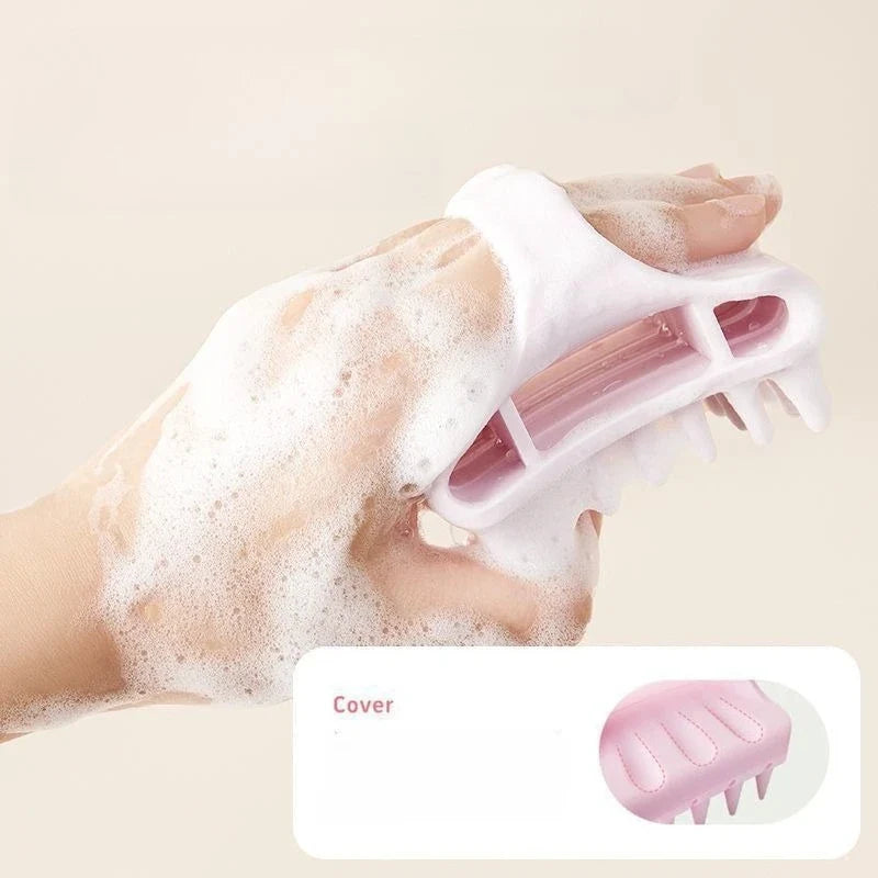 Silicone Scalp Massage Shampoo Brush & Body Comb