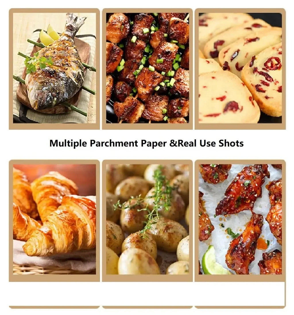 Non-Stick Precut Parchment Paper Baking Sheets – 11.8" x 16.4 ft