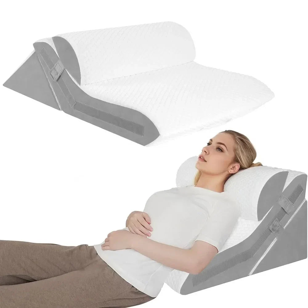 3-Piece Adjustable Bed Wedge Pillow Set | Headboard Support