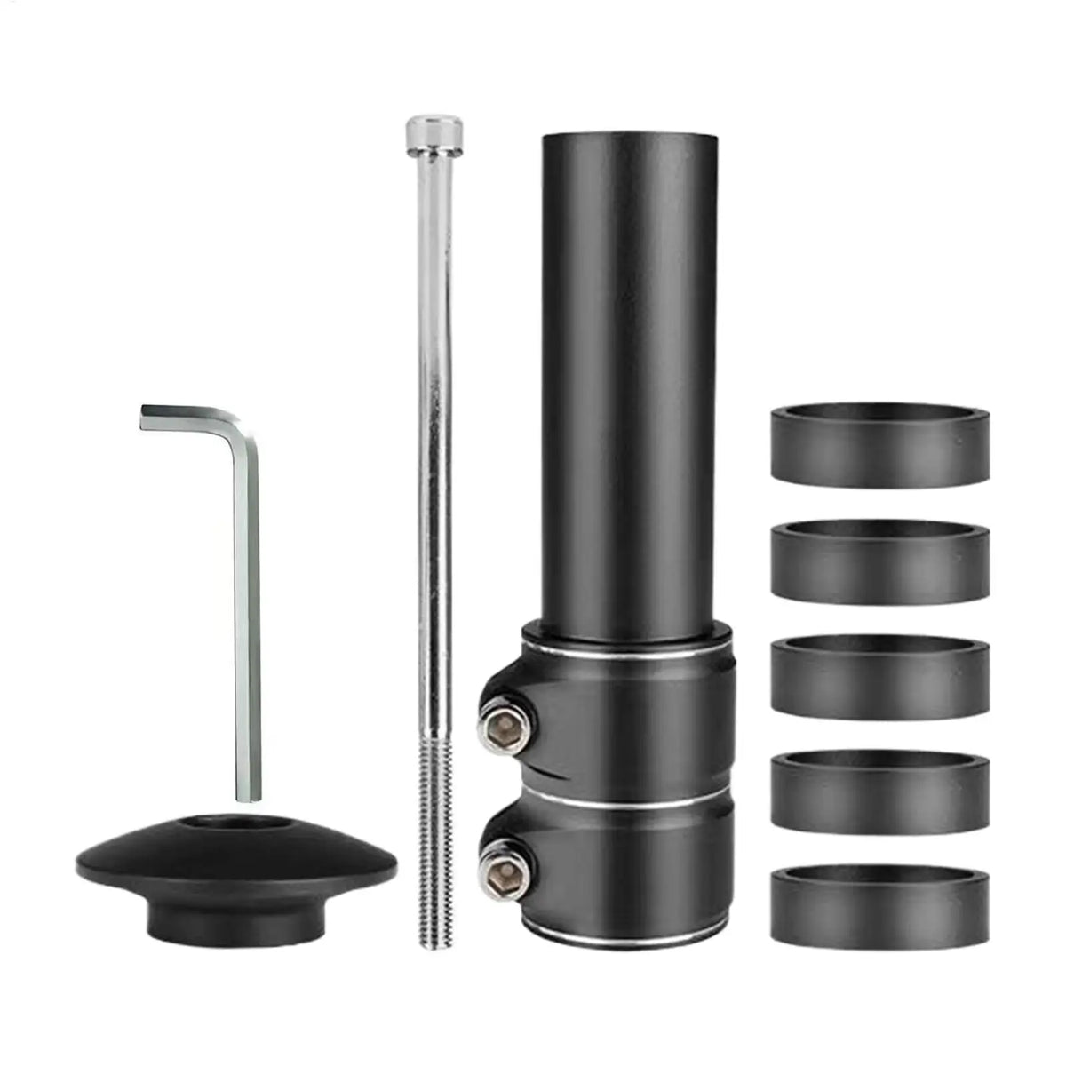 Adjustable Bike Stem Riser | Aluminum Alloy Handlebar Extender