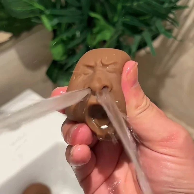 1 3 Funny Yawning Tea Pet Water Gun Toy Ugly Head Mischief Creative