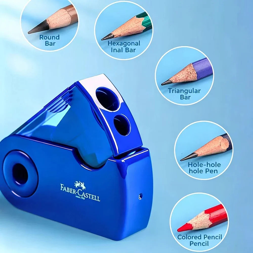 German Pencil Sharpener Small Single Hole Students Plastic Colored Art