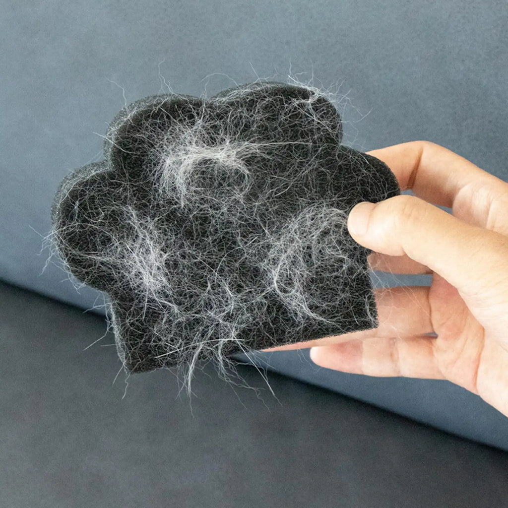 Washer Lint Catcher Pet Hair Cat Paw Shape Fabric Shaver Sponge Drain