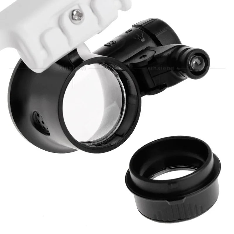 Magnifying Glasses Led Light Lamp Head Loupe Jeweler Headband