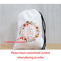Personalized Floral Hangover Kit Favor Bags | Bridal Party