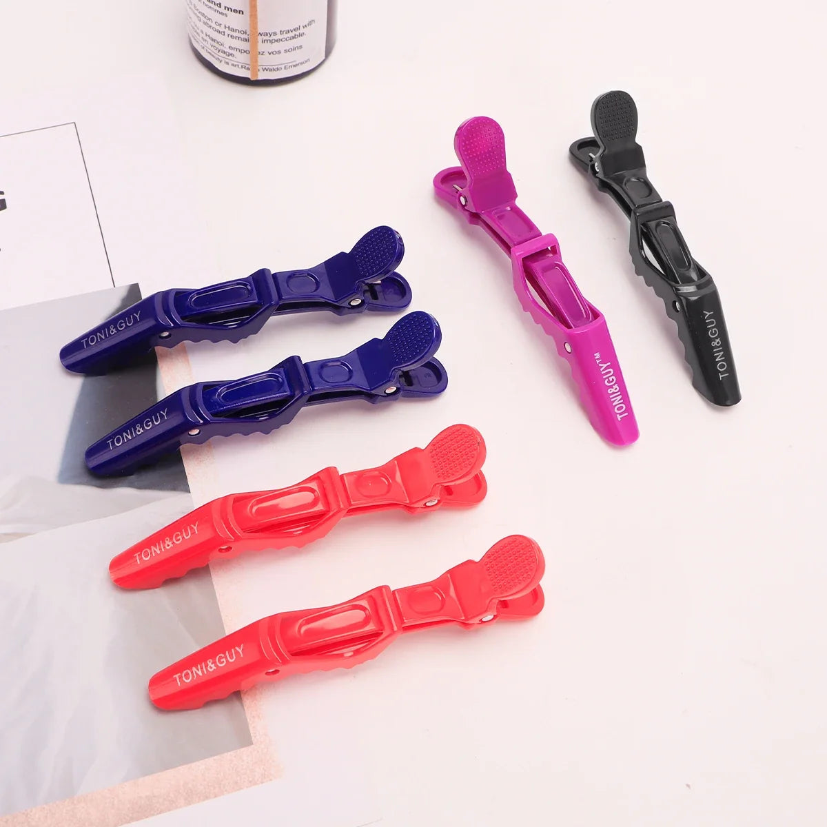 6-Pack Salon Alligator Hair Clips – Traceless Sectioning Clips
