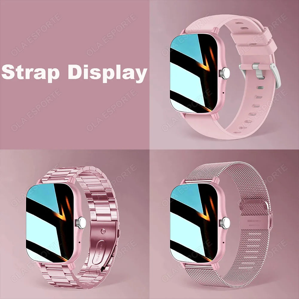 Fashion Bluetooth Calls Smartwatch Touch Screen Heart Rate Blood