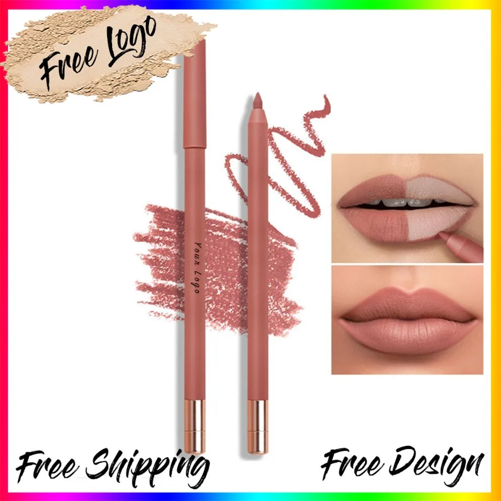 Vegan Matte Nude Lip Liner – Waterproof Long-Lasting Pencil