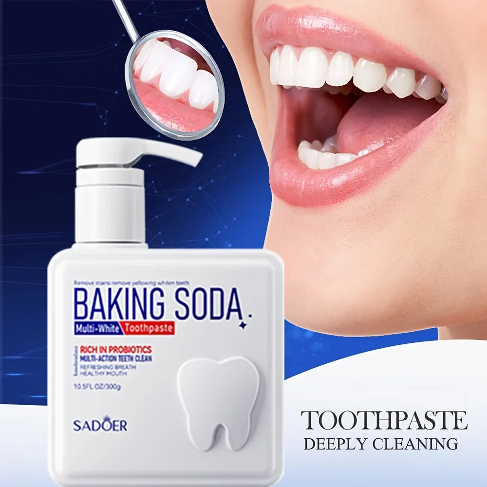 Baking Soda Probiotic Pump Toothpaste – Whitening 300g