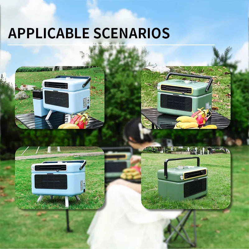Portable Camping AC Unit – DC 12V/24V & AC 110–240V | RV Tent
