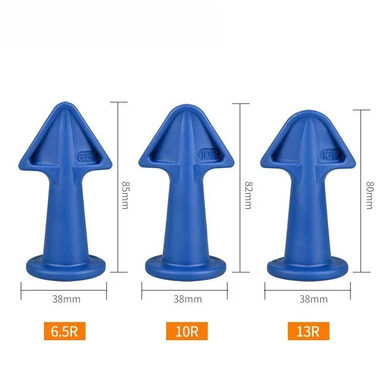 3-Piece Silicone Caulking Nozzle Kit (6.5R, 10R, 13R) Reusable