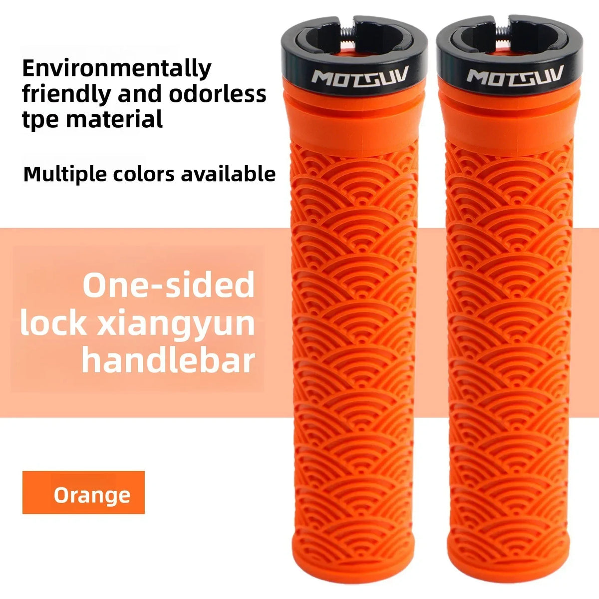MTB Lock-On Handlebar Grips – Ergonomic Non-Slip Rubber Pair