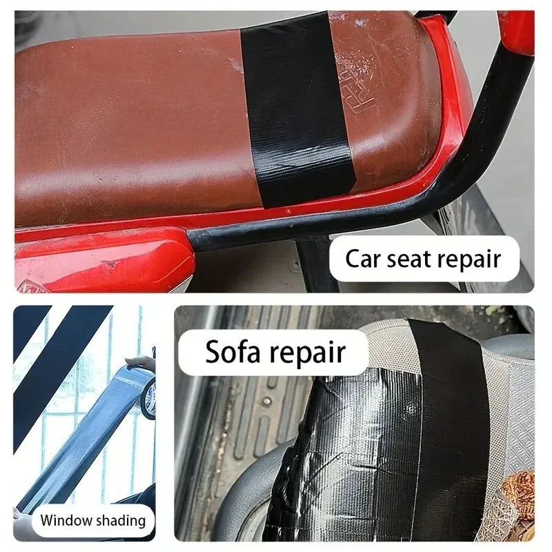 Black Cloth Leather Repair Tape – Waterproof & Wear-Resistant