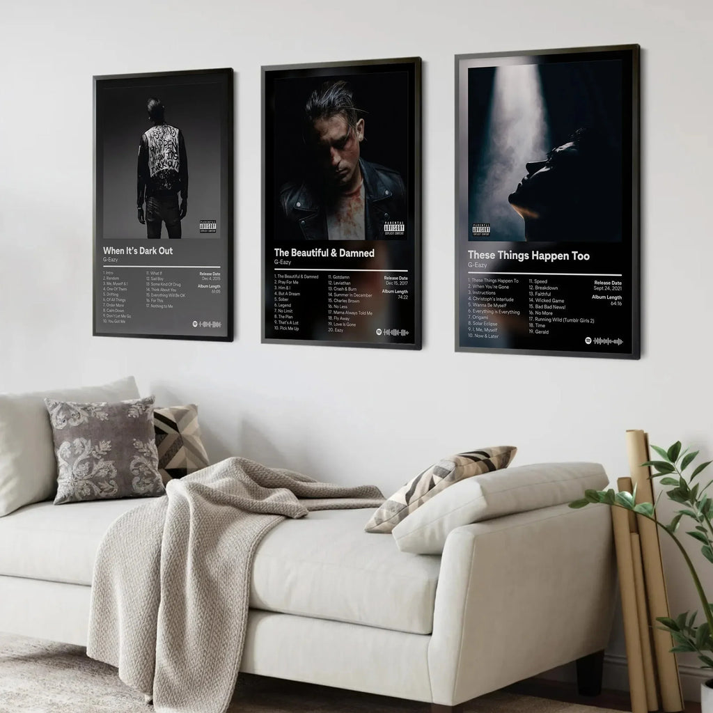 G-Eazy These Things Happen Too Canvas Poster | Rap Wall Art