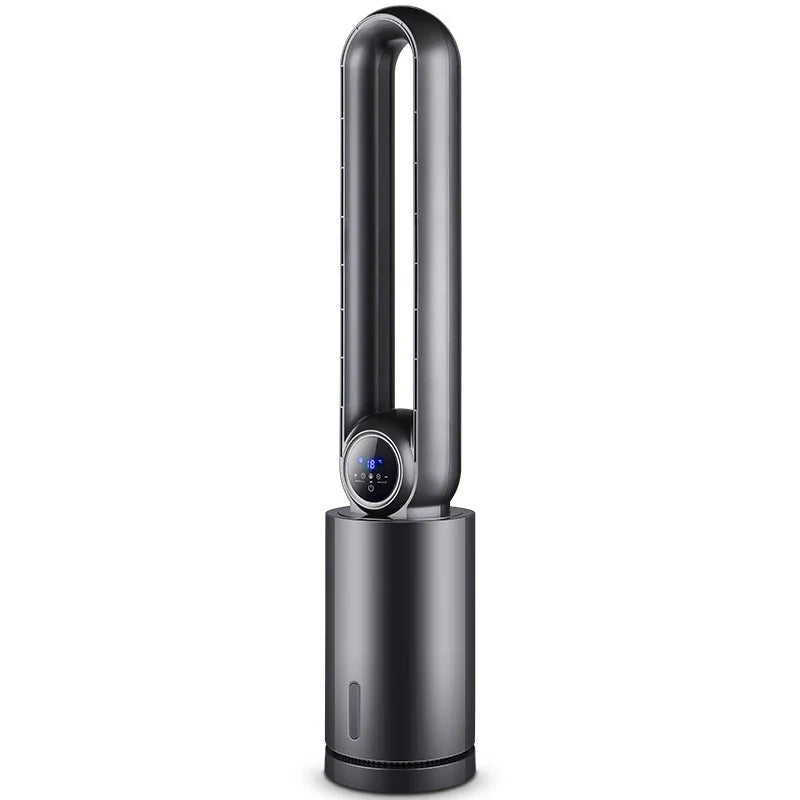 Water-Cooled Bladeless Tower Fan with Remote Control & Timer